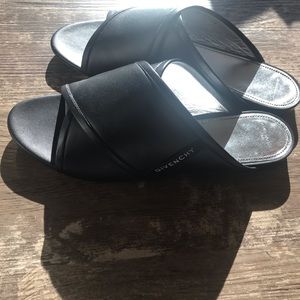 #Givenchy Leather Criss-Cross #Mule #Slides
